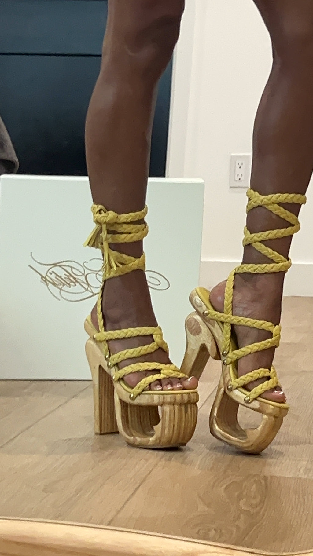 Interwoven Tassel Heel